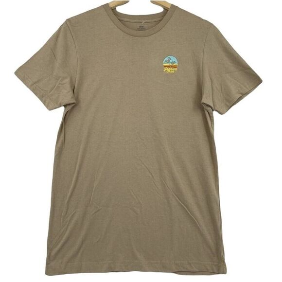 Canvas Men Embroidered Joshua Tree T-Shirt Tan NWOT M - Picture 1 of 7